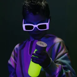 Aistipullo - Glow-in-the-dark keltainen