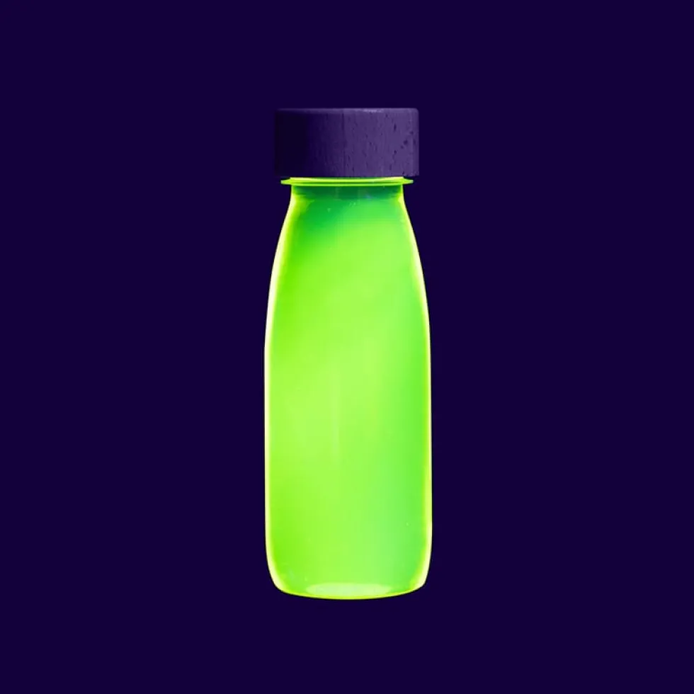 Aistipullo - Glow-in-the-dark keltainen