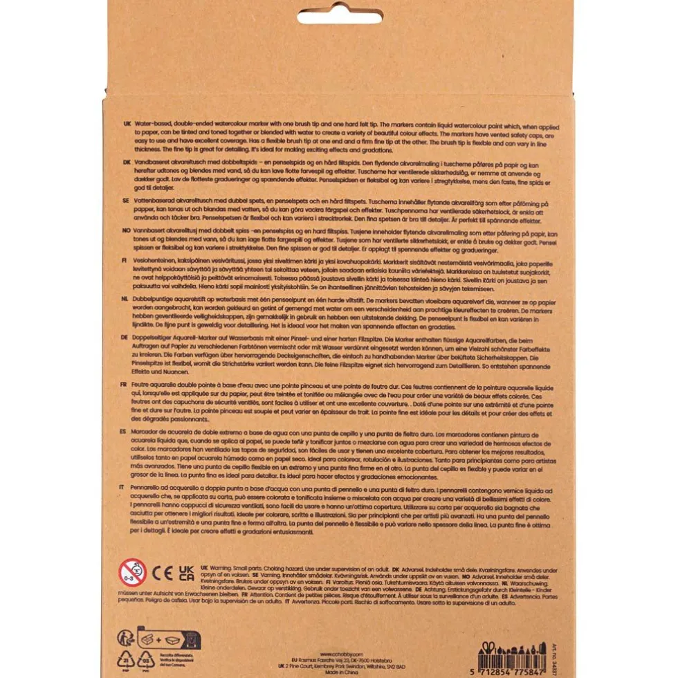 Akvarellikynät - Pastelli, 12 kpl