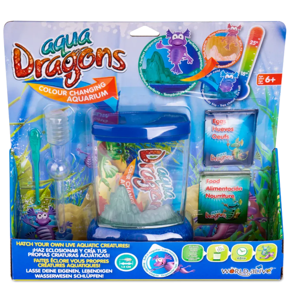 Aqua Dragons väriä vaihtavassa akvaariossa