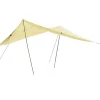 Aurinkopurje 3 x 4 m - Hiekanruskea + 2 tankoa