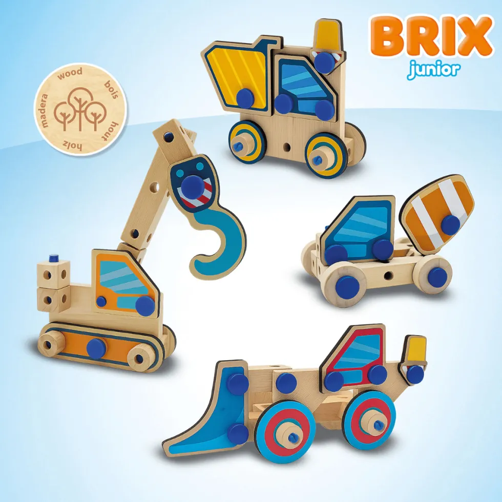 BRIX junior – Työajoneuvot, 114 osaa