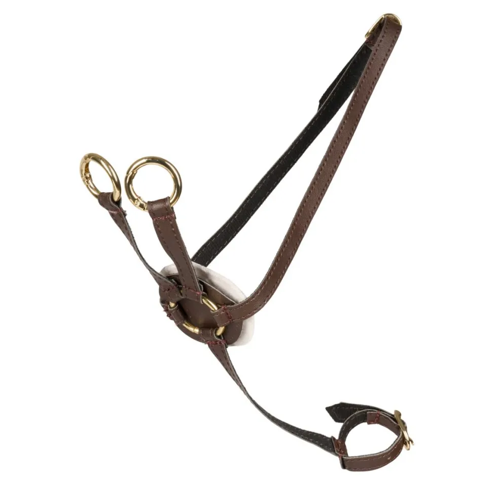 Cheval Roi lisävaruste - Martingaali, Ruskea/kulta