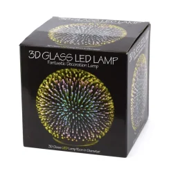 3D lasilamppu LED-valolla