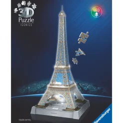 3D-LED-palapeli, 216 palaa - Eiffel-torni