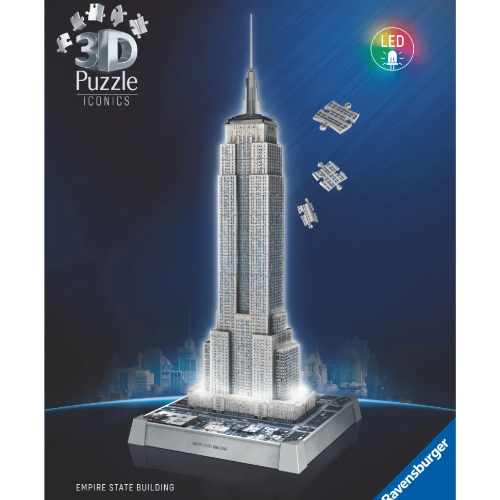 3D-LED-palapeli, 216 palaa - Empire State