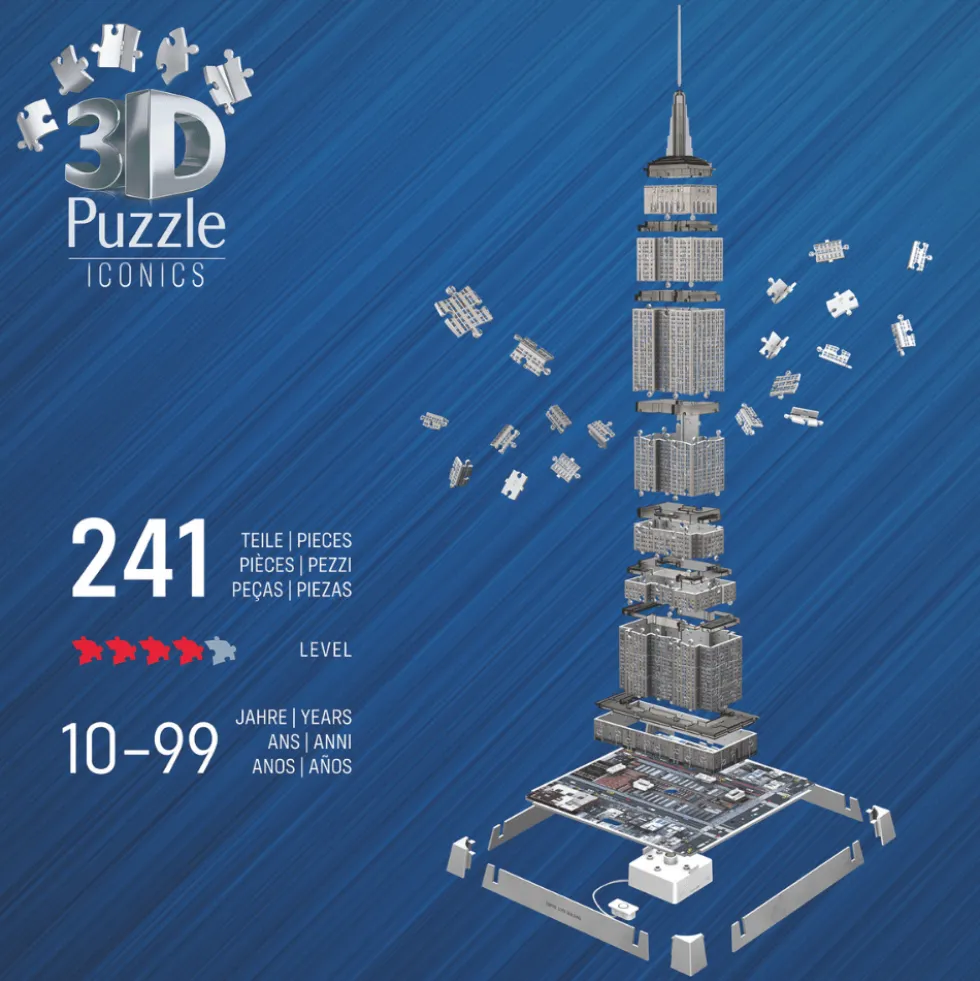 3D-LED-palapeli, 216 palaa - Empire State