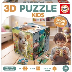 3D-palapelikuutio – Eläinten poikaset