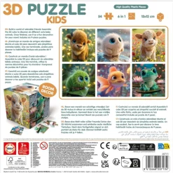 3D-palapelikuutio – Eläinten poikaset