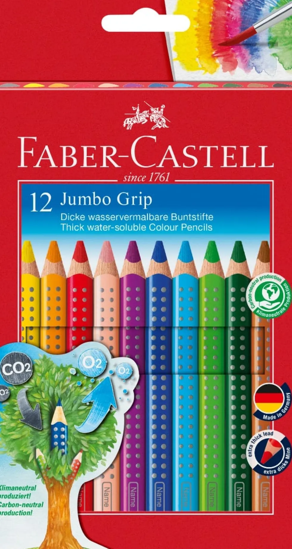 Faber Castell -värikynät Jumbo Grip 12 kpl