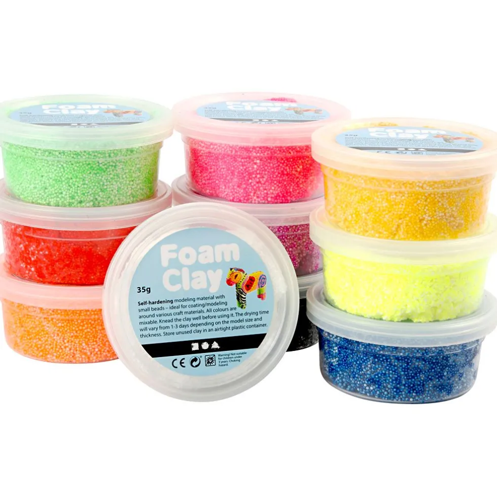 Foam Clay 10 x 35 gr - Perusvärit