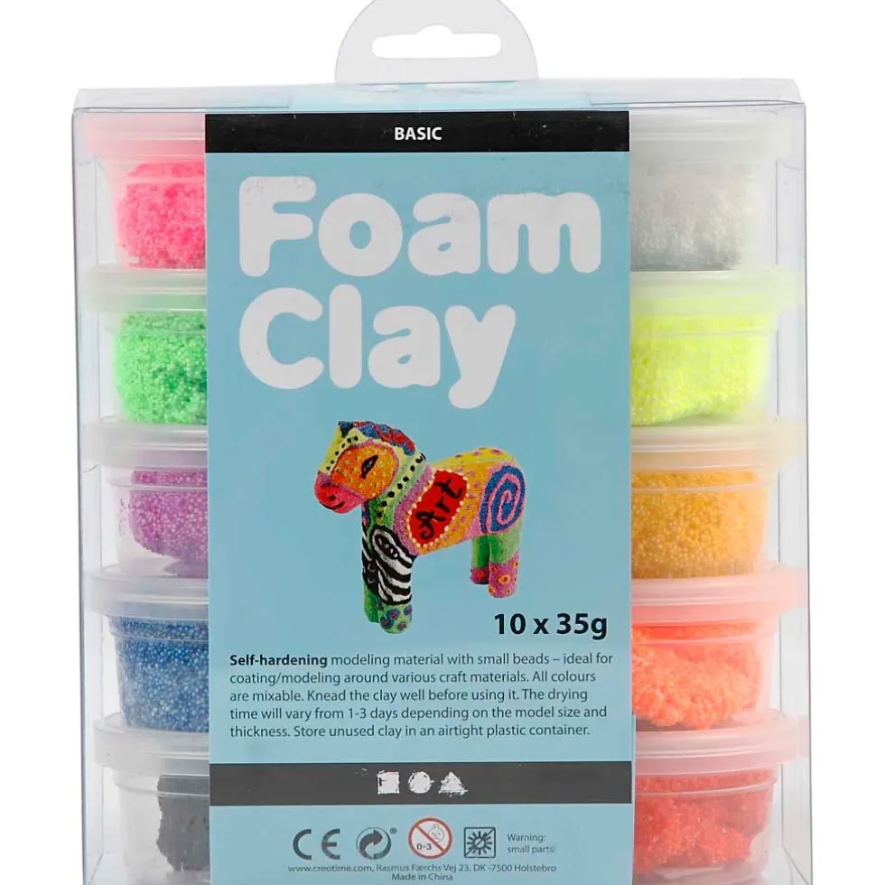 Foam Clay 10 x 35 gr - Perusvärit