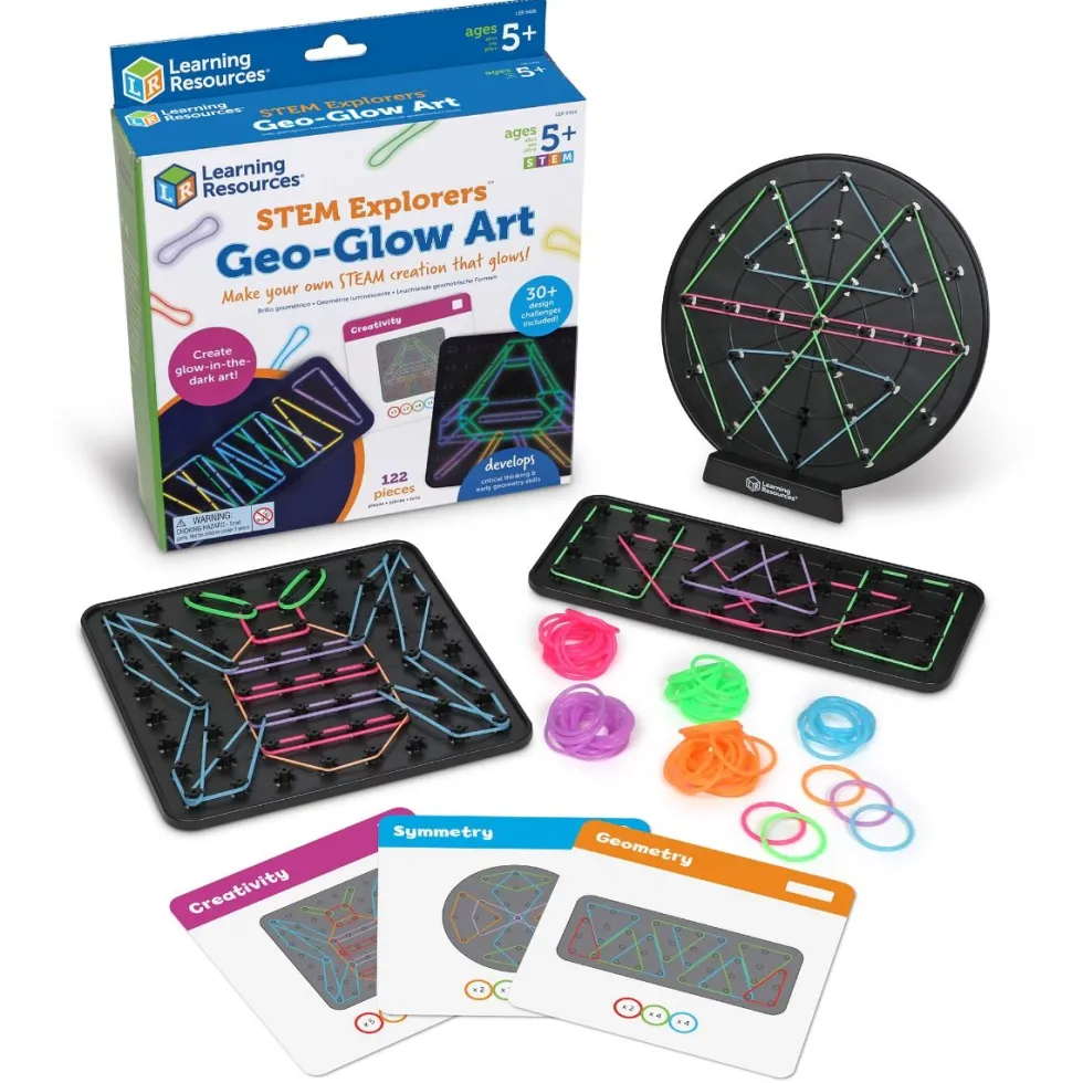Geoboard - Tee muotoja kuminauhoilla
