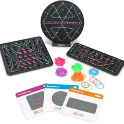Geoboard - Tee muotoja kuminauhoilla
