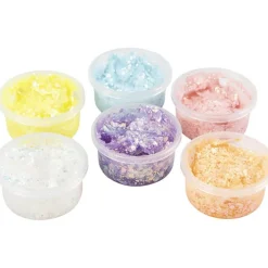Glitter Clay 6 x 20 ml - Pastellivärit