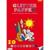 Glitterpaperi A4 - 10 arkkia