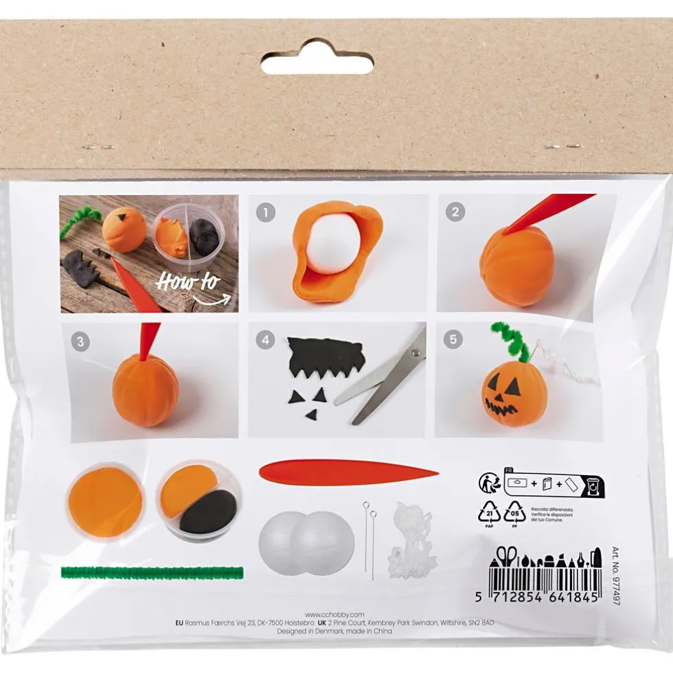 Halloween-askartelusetti - Kurpitsa