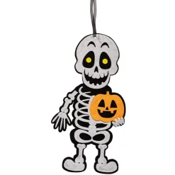 Halloween-koriste - Luuranko ja kurpitsa, 40 cm