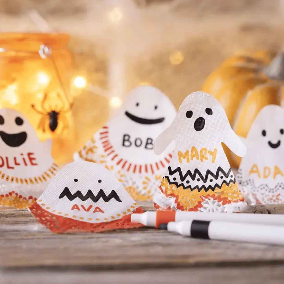 Halloween-pussi - Paperiset kummitukset