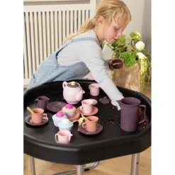 Hexacle®-leikkipöytä jalustalla – Pieni – Musta