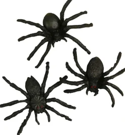 Hämähäkit muovista 4 cm, 10 kpl
