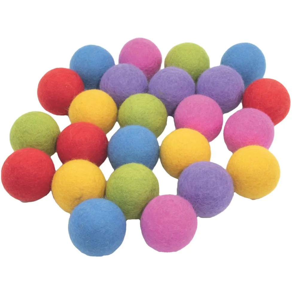Huopapallot Ø4,5 cm – 24 kpl