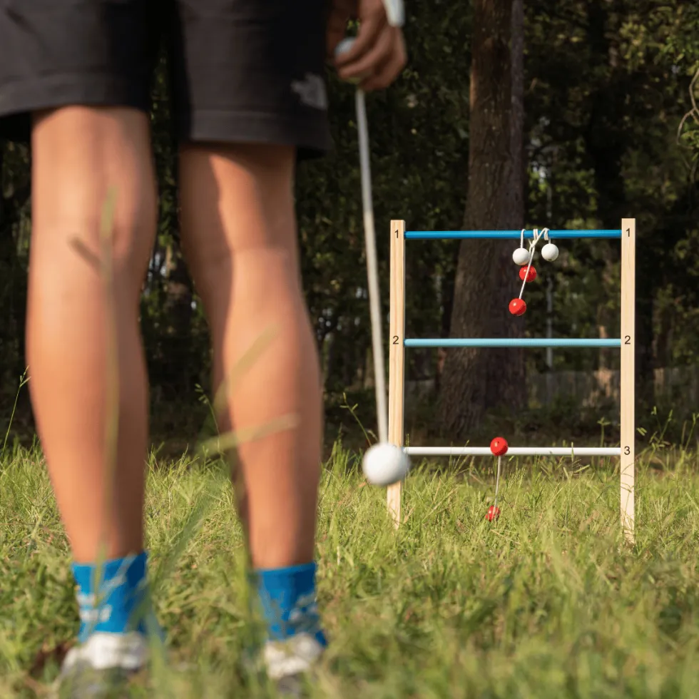 2-in-1 porrasgolf ja heittopeli