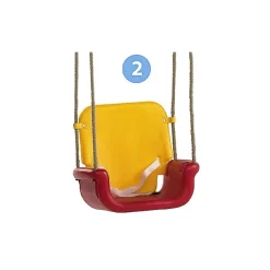 3-in-1 vauvakeinu - Keltapunainen