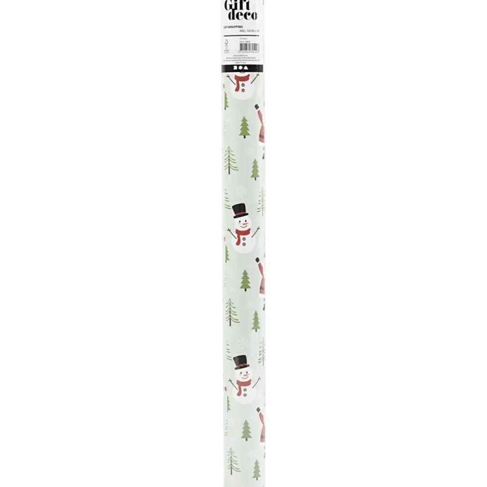 Joululahjapaperi 50 cm x 5 m - Joulukaverit