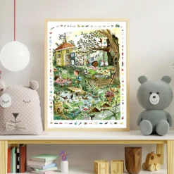Juliste 50 x 70 cm – Pelle & Ronja -puuhajuliste