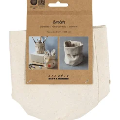 Kangaskori Ø9 cm – Koristele itse, 2 kpl