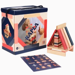 KAPLA bricks - Sini/Puna/Pinkki, 120 kpl