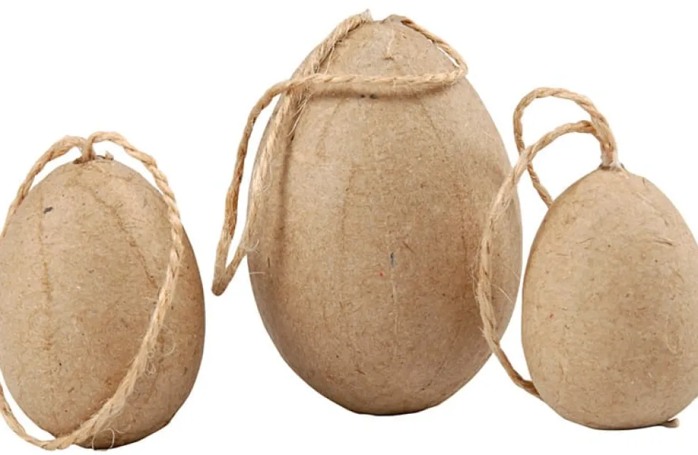 Kartonkisia pääsiäismunia, 6 kpl