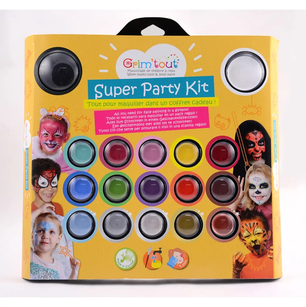 Kasvovärit - Super Party Kit