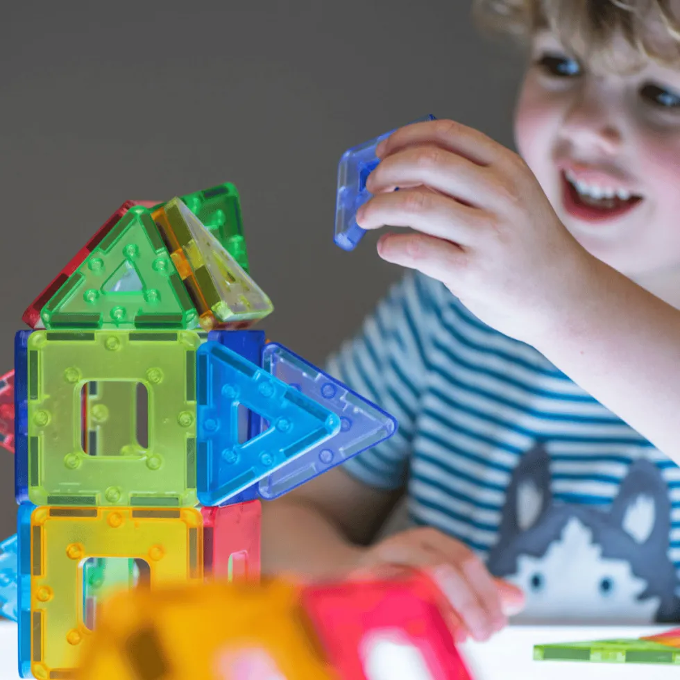 KinderMag Polydron | Transparent | 48 osaa
