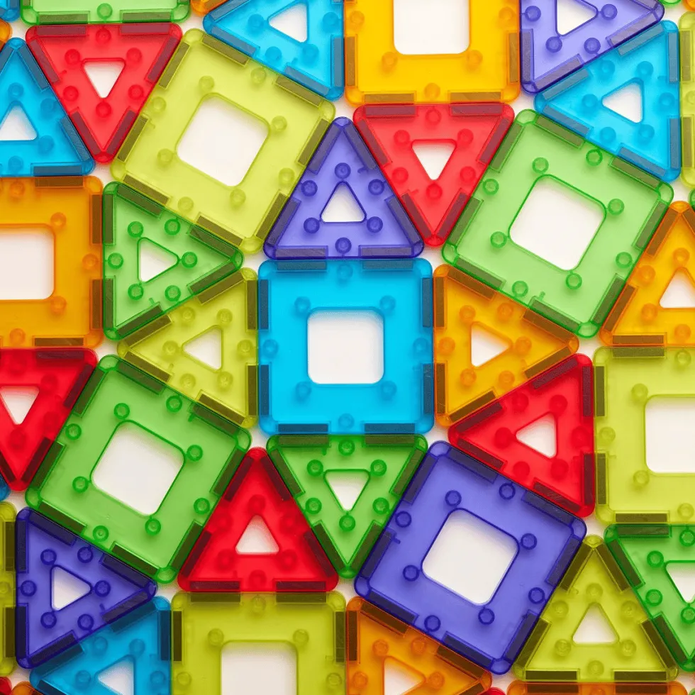 KinderMag Polydron | Transparent | 48 osaa