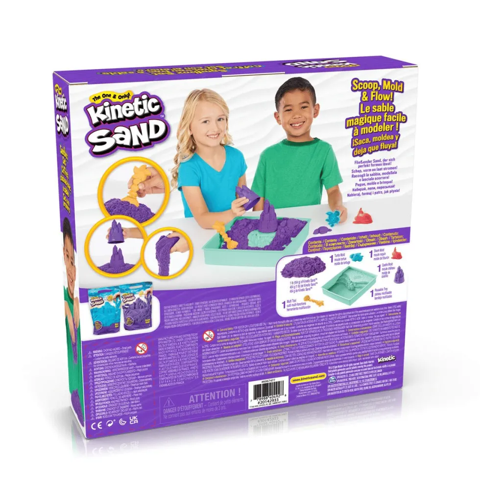 Kinetic Sand® - Hiekkalaatikko violetti, 454 g