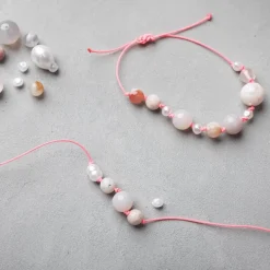 Korualoituspakkaus - Akaatit, musta/pinkki/valk.