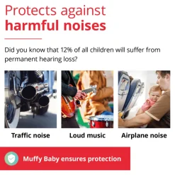Kuulosuojaimet Muffy Baby 1-3 v. - Pinkki