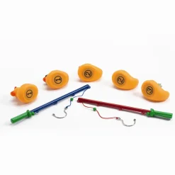Kylpyankat, 5 kpl Keltainen 8 cm + 2 onkea