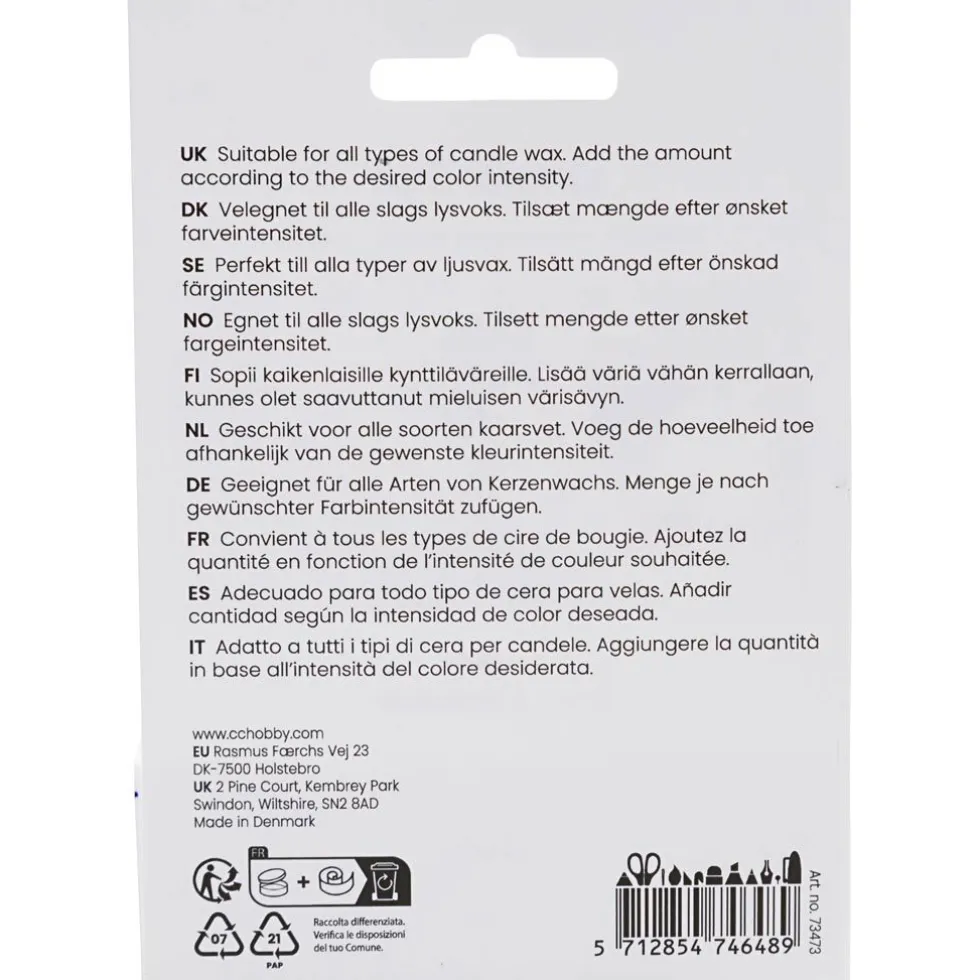 Kynttiläväri valamiseen - Vihreä, 5 gr.