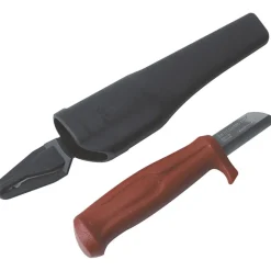 Lasten puukko sormisuojalla ja lyhyellä terällä