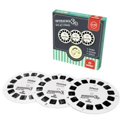 Lisäkuvat 3D-diakatselulaseihin – Vihreät, 3 kpl