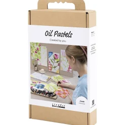 Öljypastellisetti – 4 erilaista aihetta