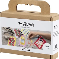 Öljypastellisetti – Taidekortit, 8 kpl
