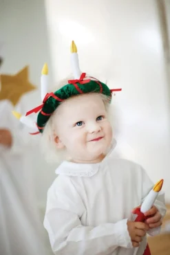 Lucia-kynttilä kankaasta