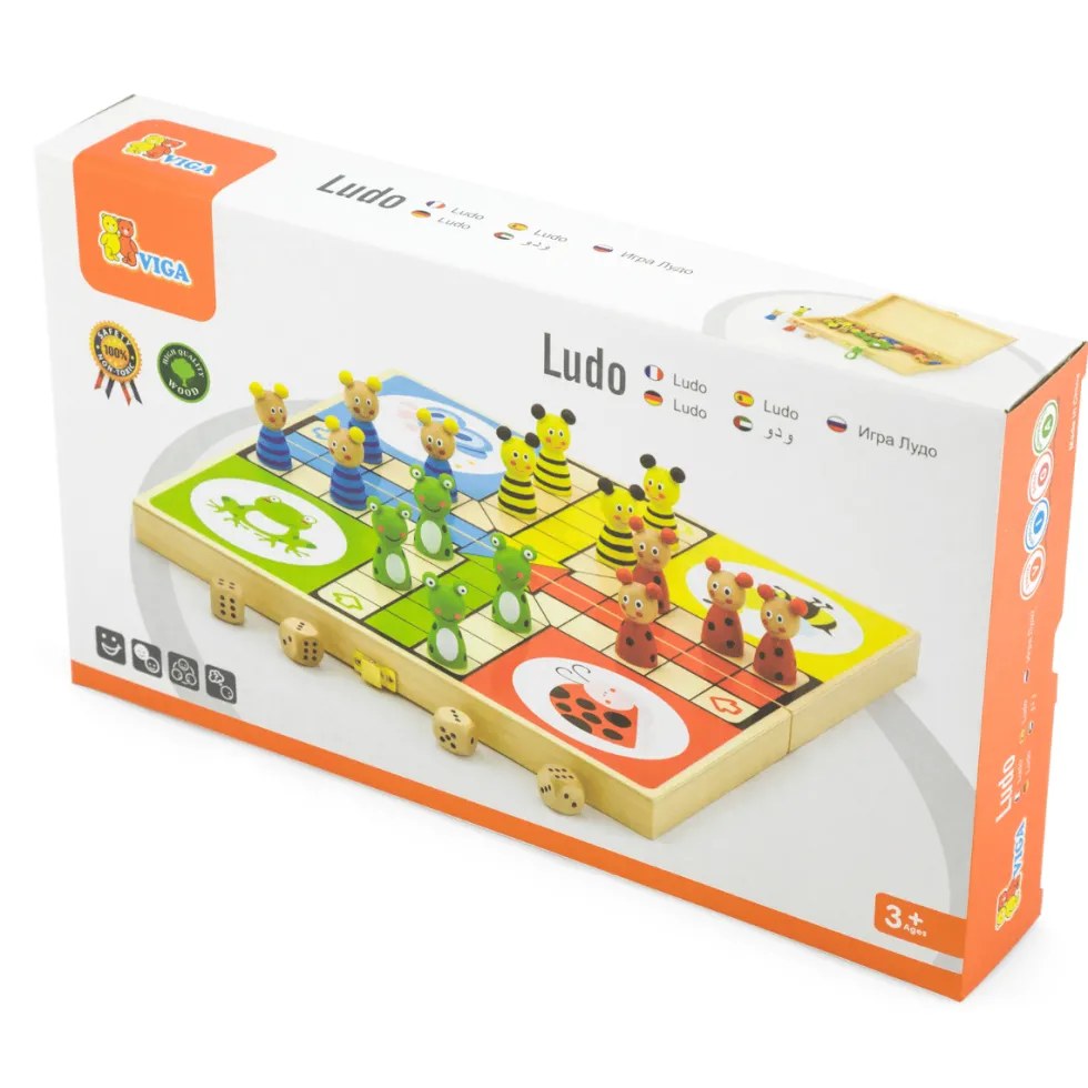 Ludo puisessa laukussa