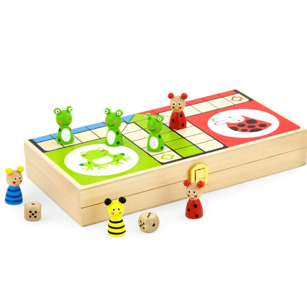 Ludo puisessa laukussa