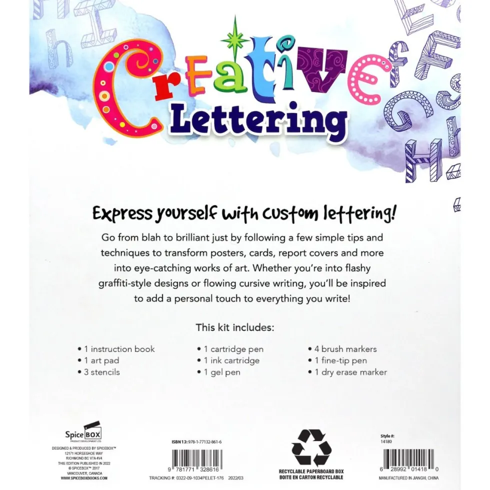 Luova askartelusetti – Creative Lettering