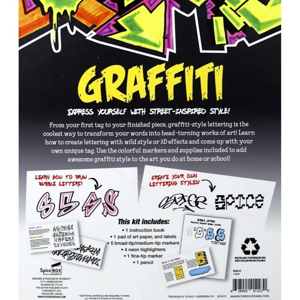 Luova askartelusetti – Graffiti